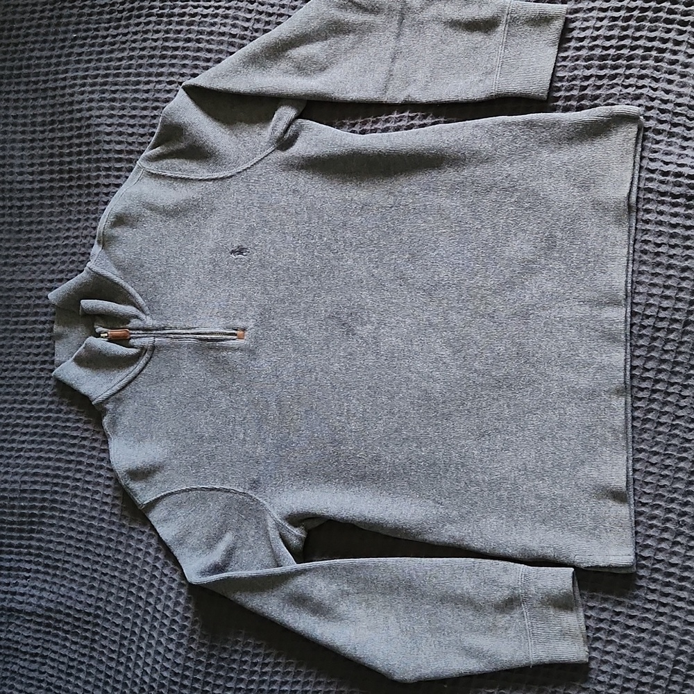 Polo Ralph Lauren Men's Half Zip French Rib Cotton Sweater - Small